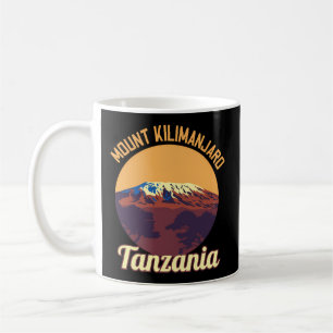 Caneca De Café Expedição Climática Montanha do Kilimanjaro Expl