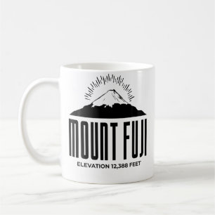 Caneca De Café Expedição de Escalada de Rocha no Monte Fuji Japão