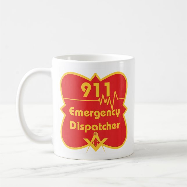Caneca De Café Expedidor de 911 pedreiro (Esquerda)