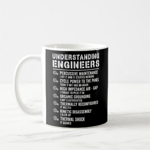 Caneca De Café Explicação do entendimento dos Engenheiros mecânic