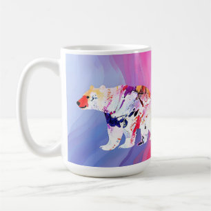 Caneca De Café Explorador Ártico Pastel em Aquarela