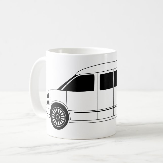 Caneca De Café explorador campervan (Frente Esquerda)