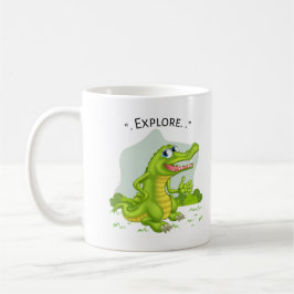 Caneca De Café explorador de crocodilo