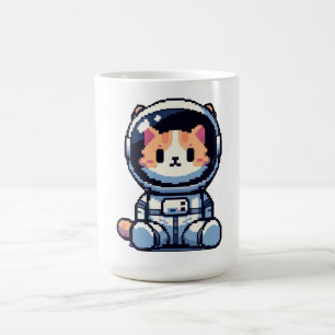 Caneca De Café Explorador de Gatos Cósmicos