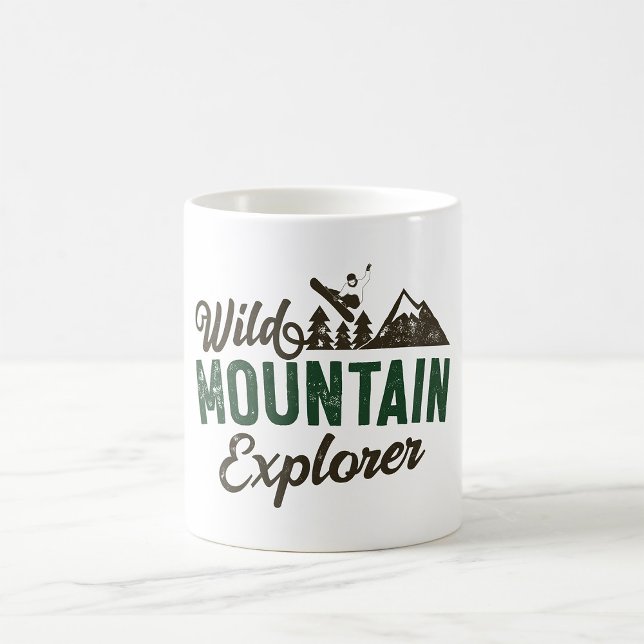 Caneca De Café Explorador de Montanha Selvagem (Criador carregado)