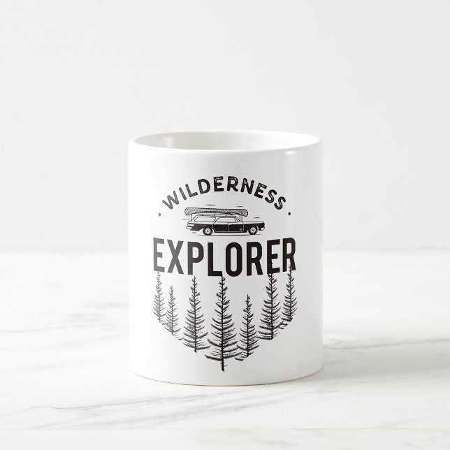 Caneca De Café Explorador de Natureza Selvagem (Criador carregado)