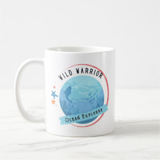 Caneca De Café Explorador do Oceano Guerreiro Selvagem