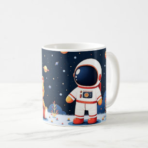Caneca De Café Explorador Espacial da Montanha Estelar