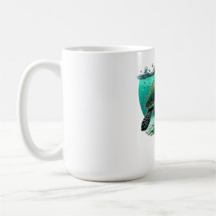 Caneca De Café 🌊 Explorador Oceânico Tartaruga Marinha
