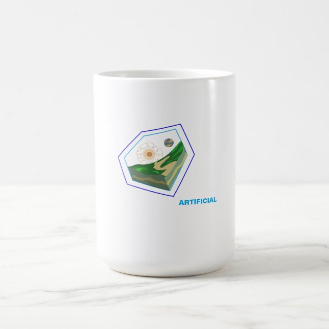 Caneca De Café Explorar a interseção do artificial (Centro)