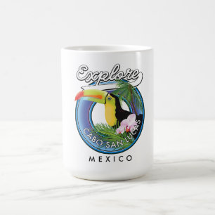Caneca De Café explorar cabo san lucas méxico adesivo de viagem