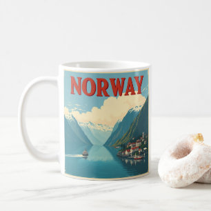 Caneca De Café Explore a Beleza Cênica da Viagem da Noruega
