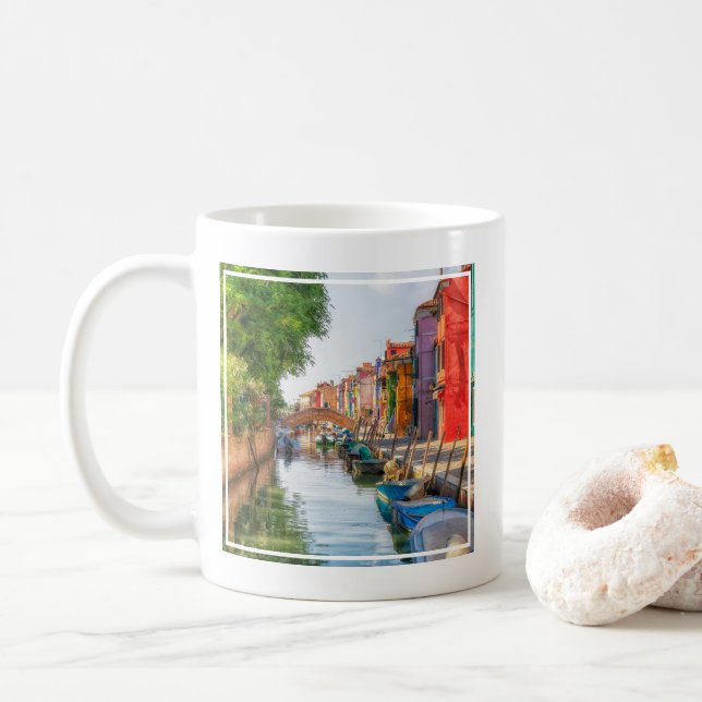Caneca De Café Explore the Vibrant Charm of Burano (Com Donut)