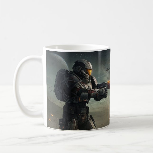 Caneca De Café Explosão da Starfall: Guerreiro Espacial Blindado (Esquerda)