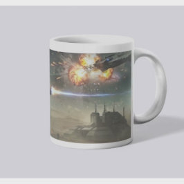 Caneca De Café Explosão da Starfall: Guerreiro Espacial Blindado