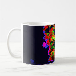 Caneca De Café Explosão de árvore neon