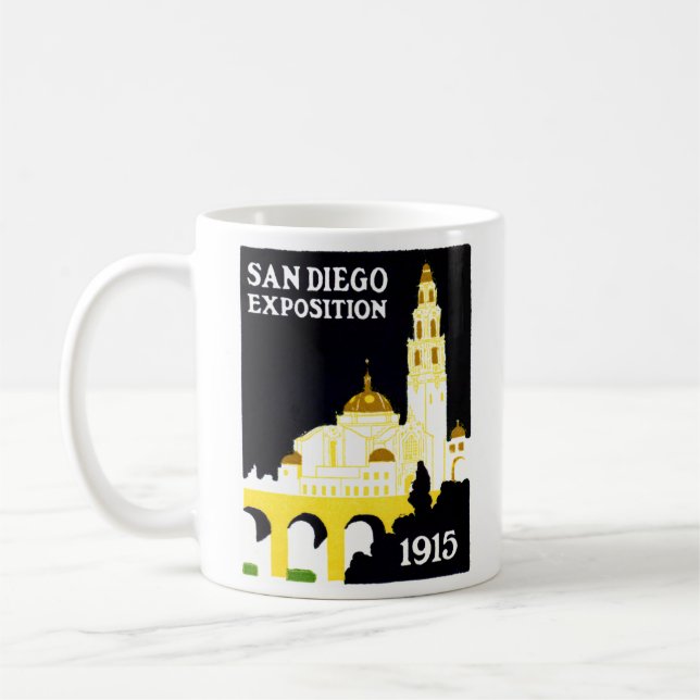 Caneca De Café Exposição 1915 de San Diego (Esquerda)