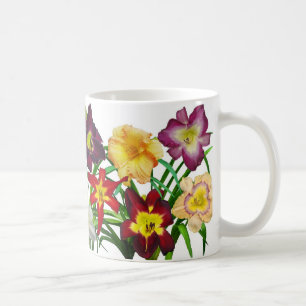 Caneca De Café Exposição dos hemerocallis eu (no fundo branco)