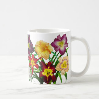 Caneca De Café Exposição dos hemerocallis eu (no fundo branco)
