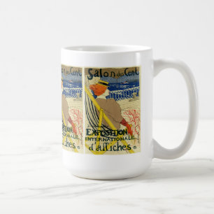 Caneca De Café Exposição Internationale do ~ do centavo do DES 