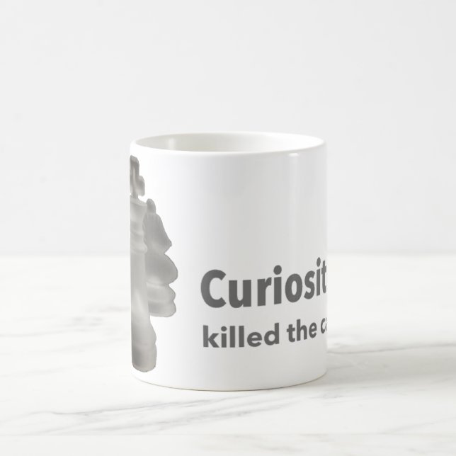 Caneca De Café Expressão Clássica "Curiosidade Matou o Gato" (Centro)