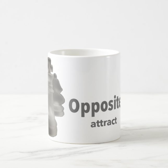 Caneca De Café Expressão Clássica de Mug "Oposites Attract" (Centro)