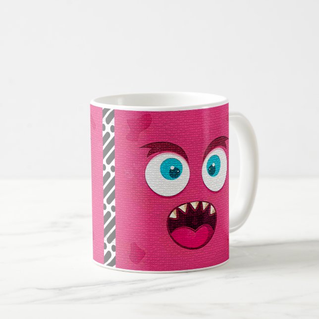 Caneca De Café Expressão de Cartoon Face (Frente Esquerda)