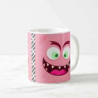 Caneca De Café Expressão de Cartoon Face