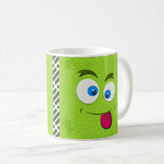 Caneca De Café Expressão de Cartoon Face