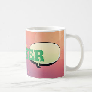 Caneca De Café "Expressão de Fechamento Superior: Mug de Texto Pe