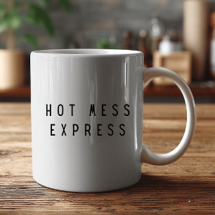 Caneca De Café EXPRESSÃO QUENTE DESORDENADA Engraçado