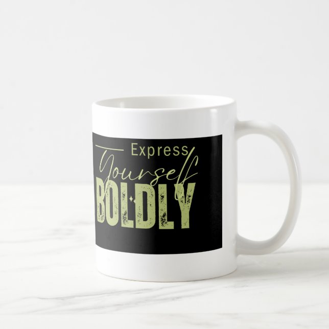 Caneca De Café Expresse-Se Incrivelmente Mug (Direita)