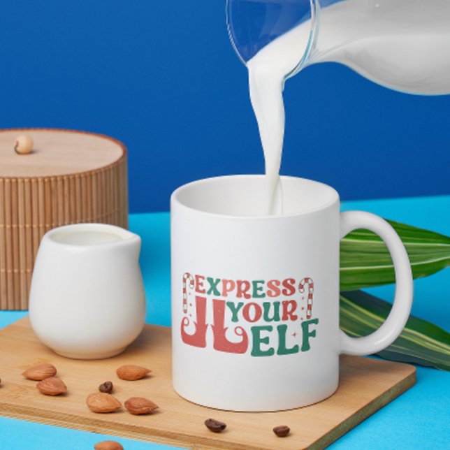 Caneca De Café Expresse seu café ELF Mug (Criador carregado)