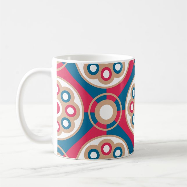 Caneca De Café Exquisite,  luxurious,  medieval seamless pattern, (Esquerda)