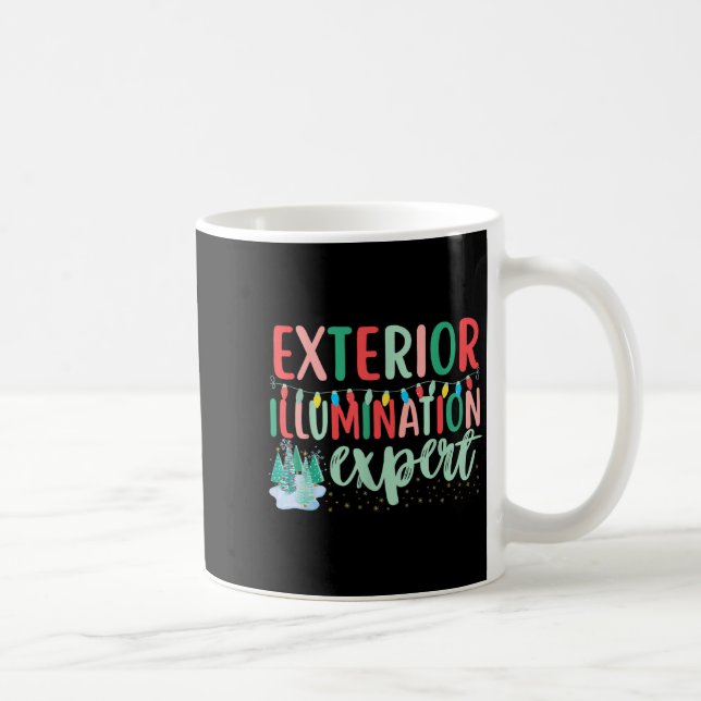 Caneca De Café Exterior Illumination Expert Funny Christmas Light (Direita)