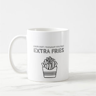 Caneca De Café Extra Fries