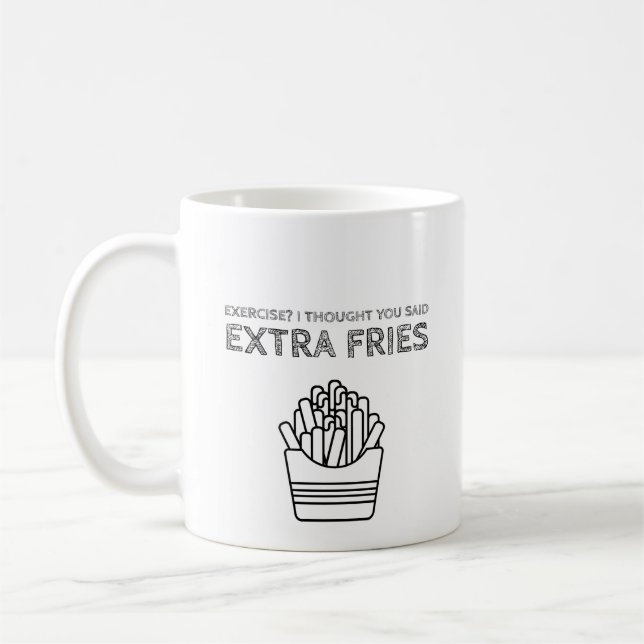 Caneca De Café Extra Fries (Esquerda)