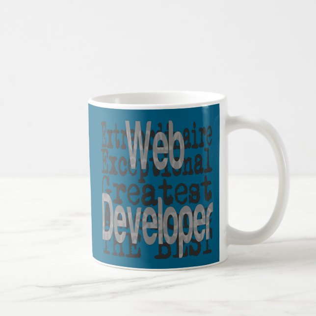 Caneca De Café Extraordinário do desenvolvedor da Web (Direita)