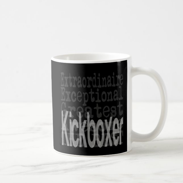 Caneca De Café Extraordinário do Kickboxer (Direita)