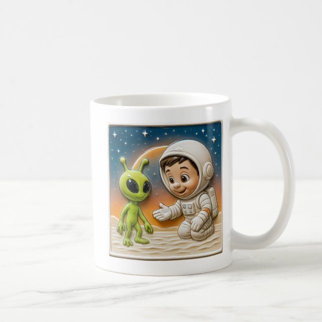Caneca De Café Extraterrestre et enfant (Direita)
