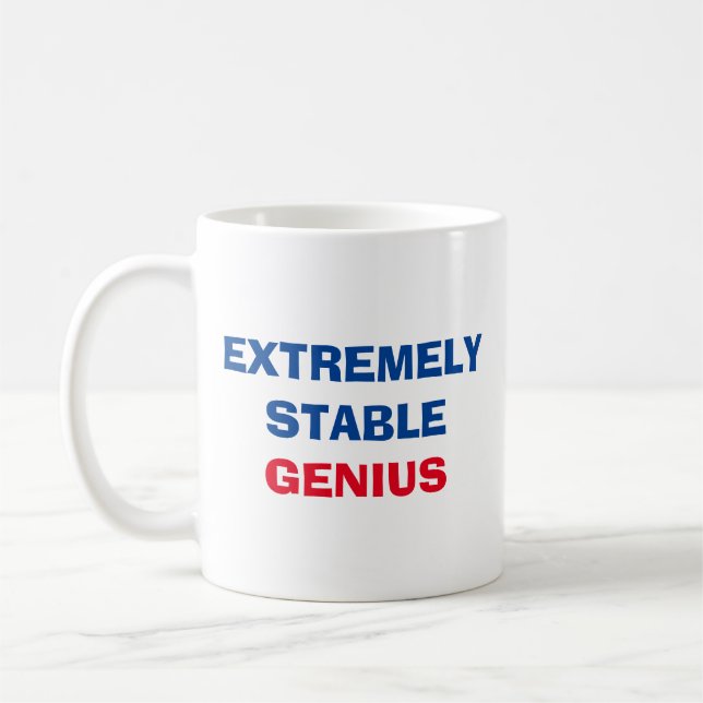 Caneca De Café Extremamente Estável citação do Genius Donald Trum (Esquerda)