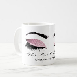 Caneca De Café Eyelash Extenção Belisca Rosa Briscada