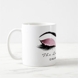 Caneca De Café Eyelash Extenção Belisca Rosa Briscada