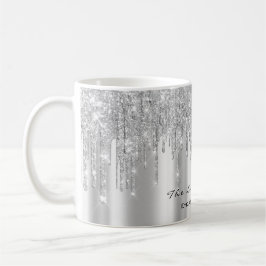 Caneca De Café Eyelash Makeup Artista Bridal Sweet 16th Silver