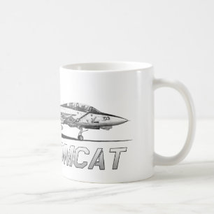 Caneca De Café F14 Tomcat VF-103 Rogers alegre - desenho
