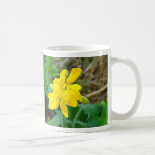Caneca De Café F44 Flores silvestres amarelas Mostarda selvagem