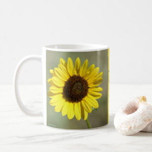 Caneca De Café F47 Flor Amarela Silvestre Girassol Anual Comum
