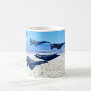 CANECA DE CAFÉ F-117A NIGHTHAWK - F-4 F-15 F-22