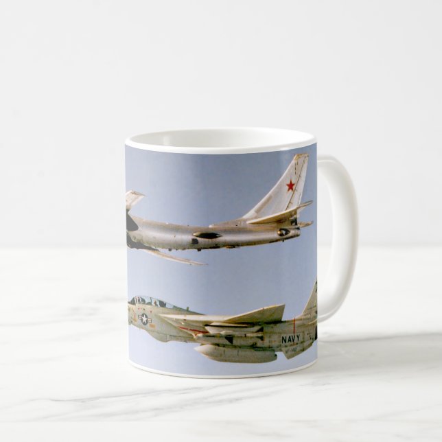 CANECA DE CAFÉ F-14 "INTERCEITO DE URSO" TOMCAT (Frente Esquerda)