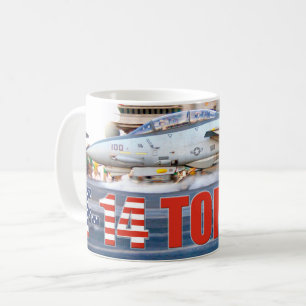 CANECA DE CAFÉ F-14 "LANÇAMENTO" TOMCAT